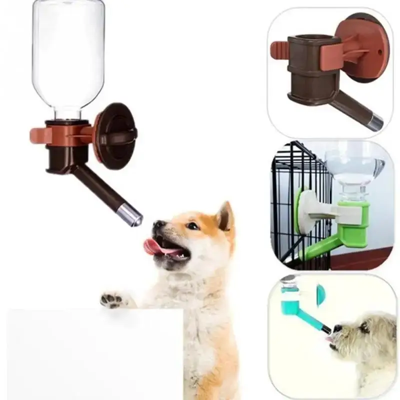 1Pcs Pet Wasser Feeder Hängen Flasche Trinken Dispenser Für Haustiere Katze Welpen Hund Auto Wasser Feeder