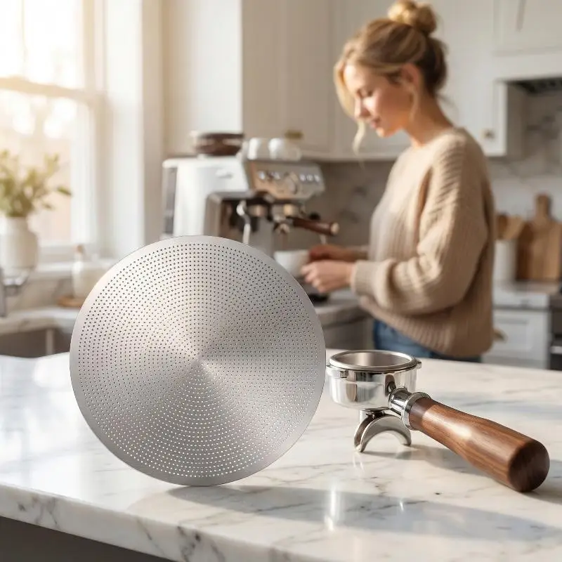 Reusable Coffee Puck Filter Screen for 51mm 53mm 58.35mm Portafilter Precision Extraction Barista Tool