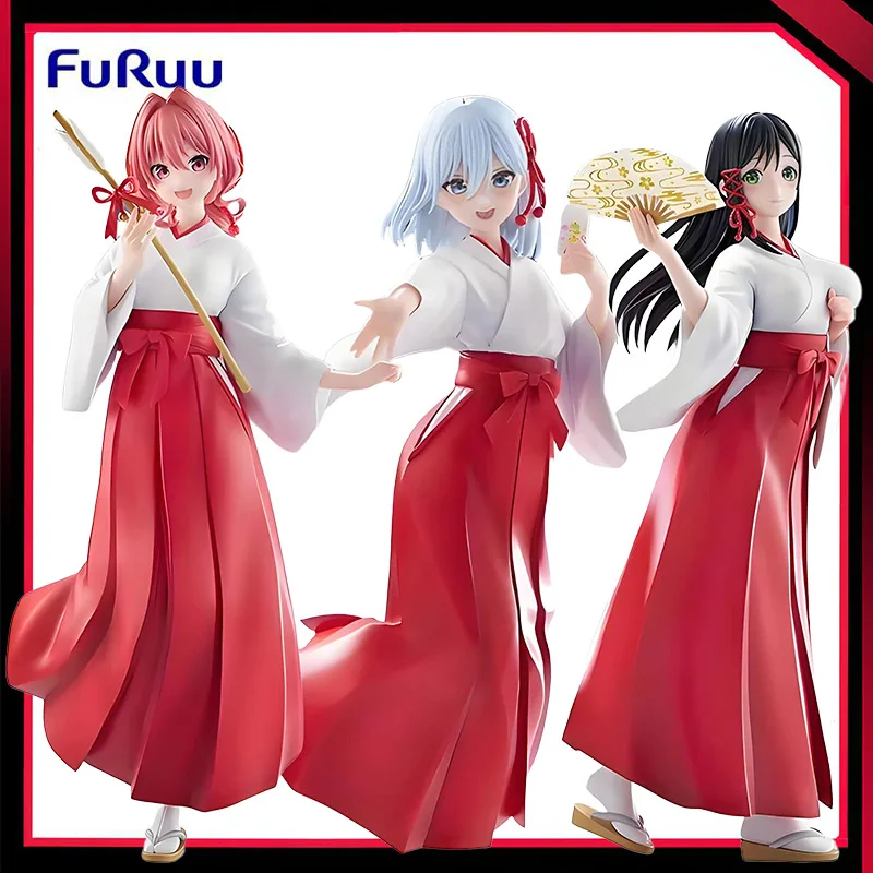 

In Stock Original FuRyu Trio-Try-iT Figure Amagami Yuna Yuna Yae Amagami-san Chi No Enmusubi 20Cm Kawaii Anime PVC Model Toys