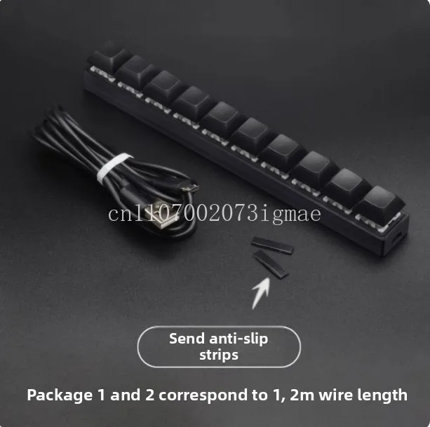 Customized 10-key Bar Single Row Computer Keyboard Gaming F1-F12 Design Mini Keyboard Combination Shortcuts