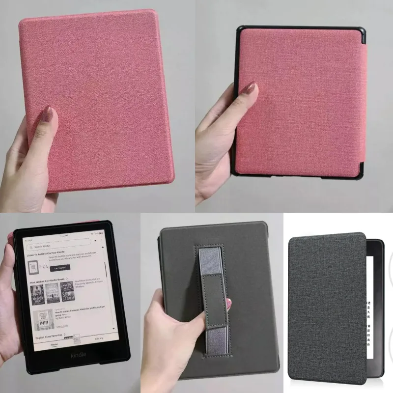Case for Kindle Paperwhite 12th Generation SA568B SA569P Colorsoft Signature 7'' SA58CB Ebook Smart Case HandStrap Cover