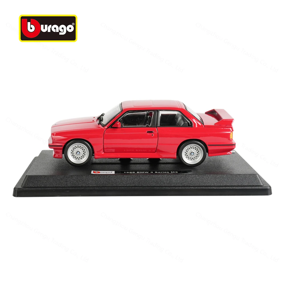 Bburago 1:24 1988 BMW M3 (E30) Sports Car Static Die Cast Vehicles Collectible Model Car Toys