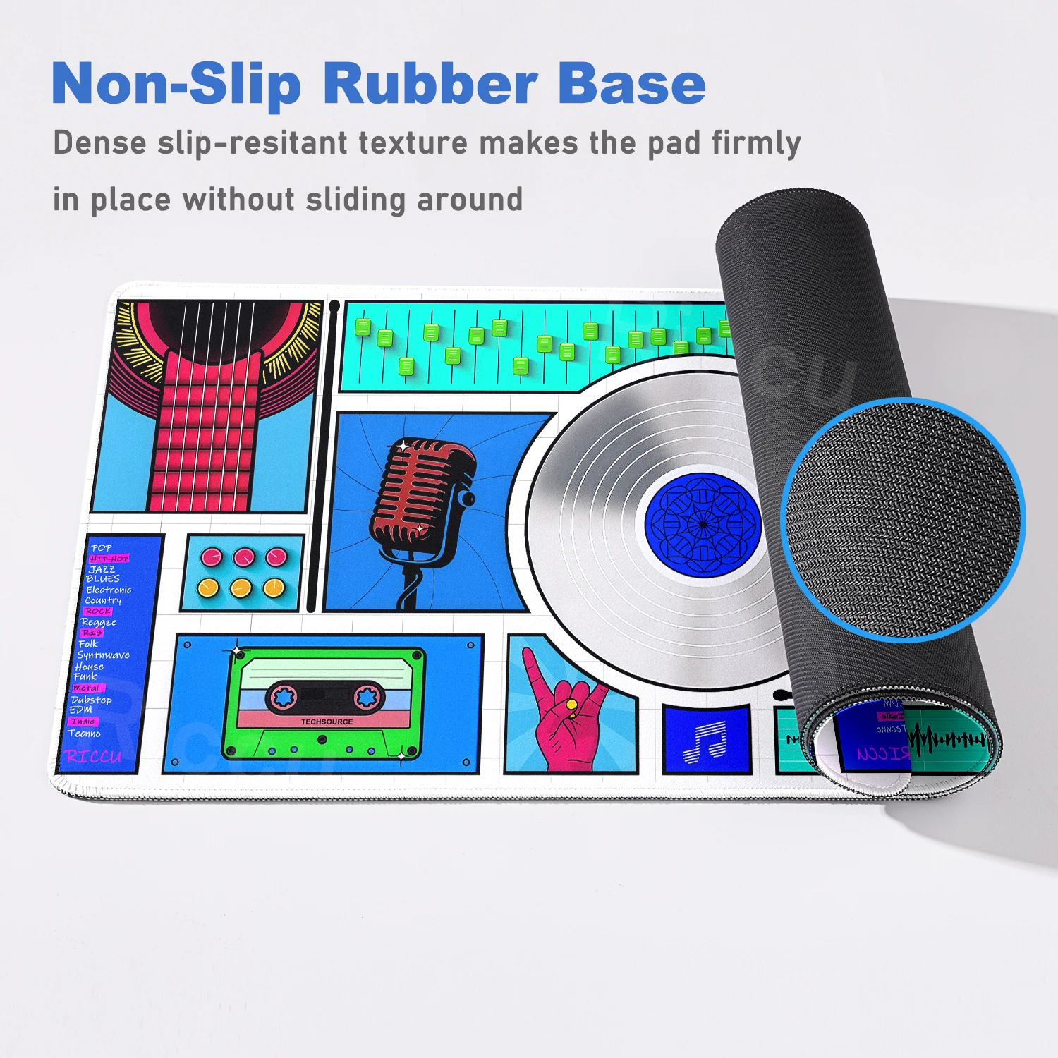 ヴィンテージカセットテープマウスパッド XXL 滑り止めゴム製マウスパッド音楽プレーヤーコンピュータ拡張マットラップトップアクセサリーデスクインテリア