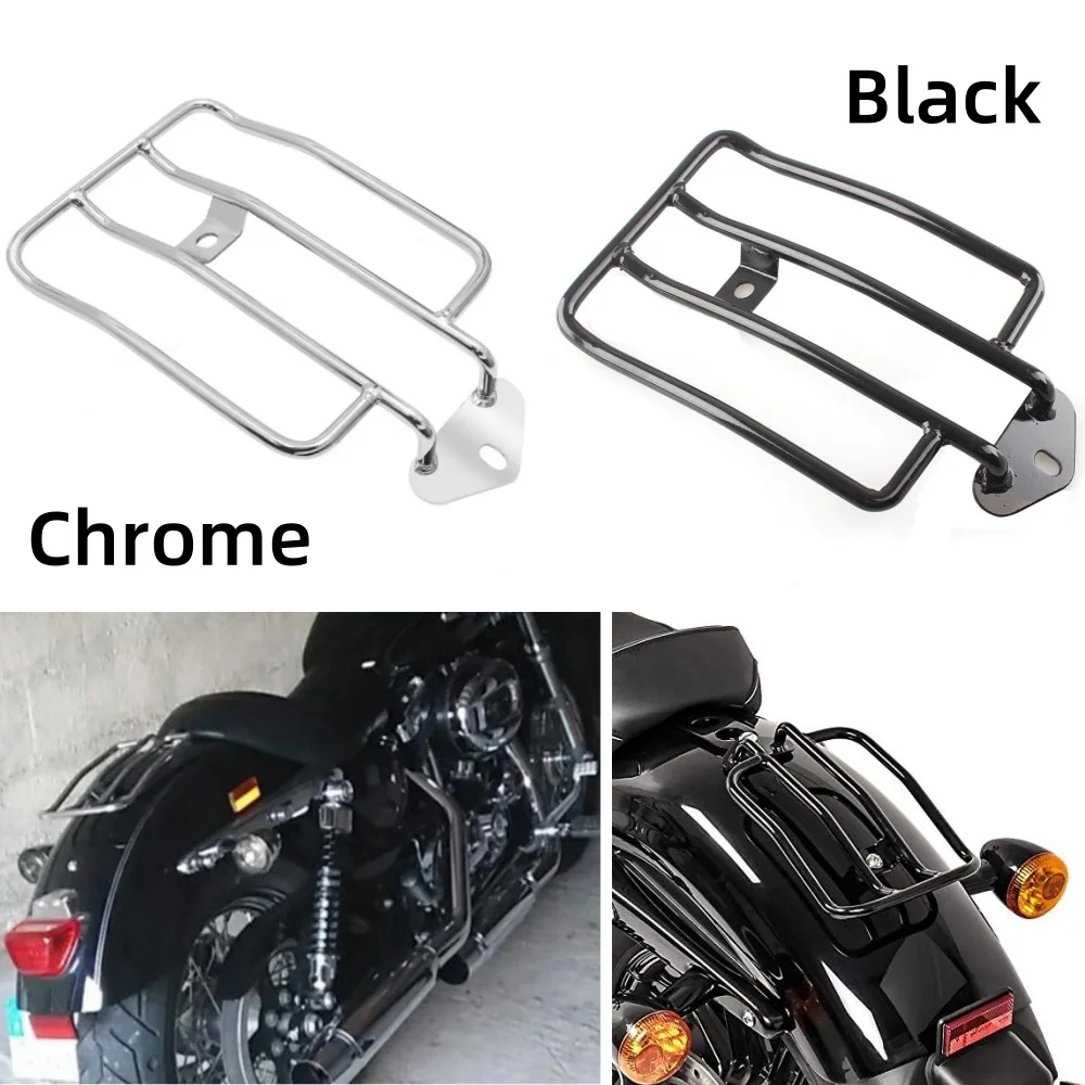 

Motorcycle Luggage Rack Support Shelf Rear Fender Rack For Harley Sportster XL883 1200 Iron 48 72 Low Custom Roadster 2004-2019