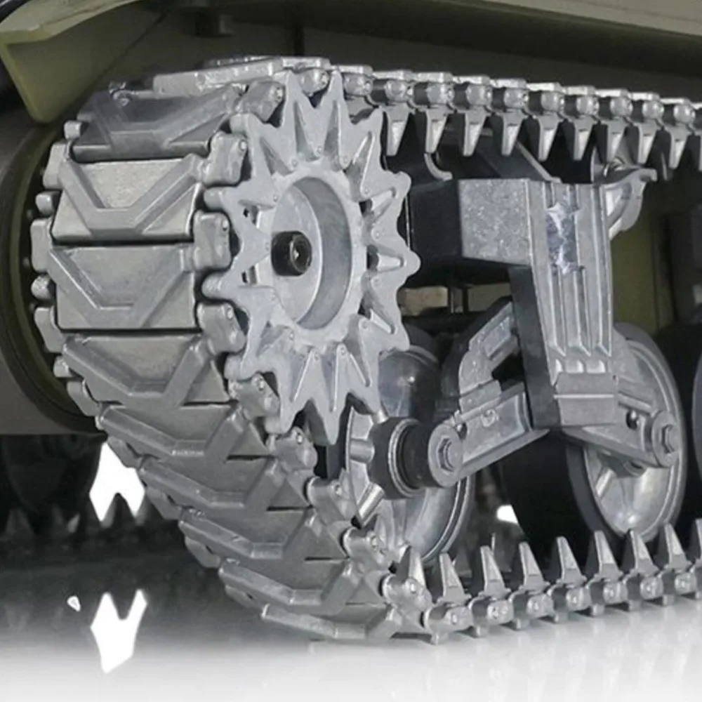 

Радиоуправляемый танк Henglong 1/16, индивидуальный 7,0 M4A3, Sherman 3898, бочонок с отдачей 360 ° Металлические треки Историческая военная игрушка TH17682-SMT7