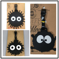 Merchandise Black Charcoal Little Coal Ball Luggage Tag Hayao Miyazaki Anime Bag Identification Small Tag Backpack Pendant