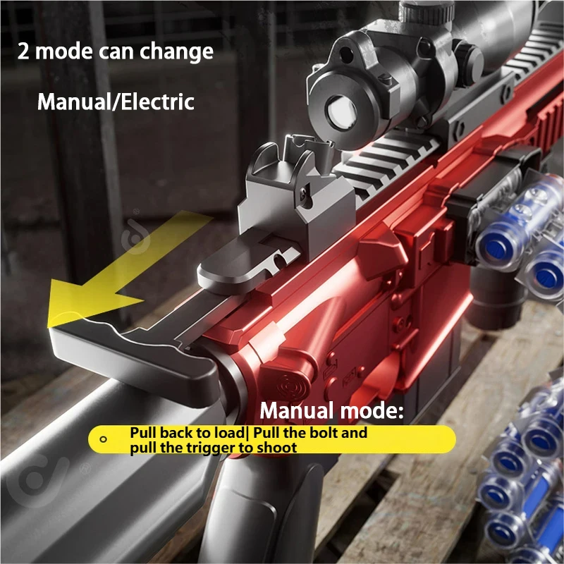 M416 Gun Toy Outdoor Electric Manual Soft Bullet Chain Gun Automatic Shooting Sport Game Interactive Toys Boy Kids Adult Gift