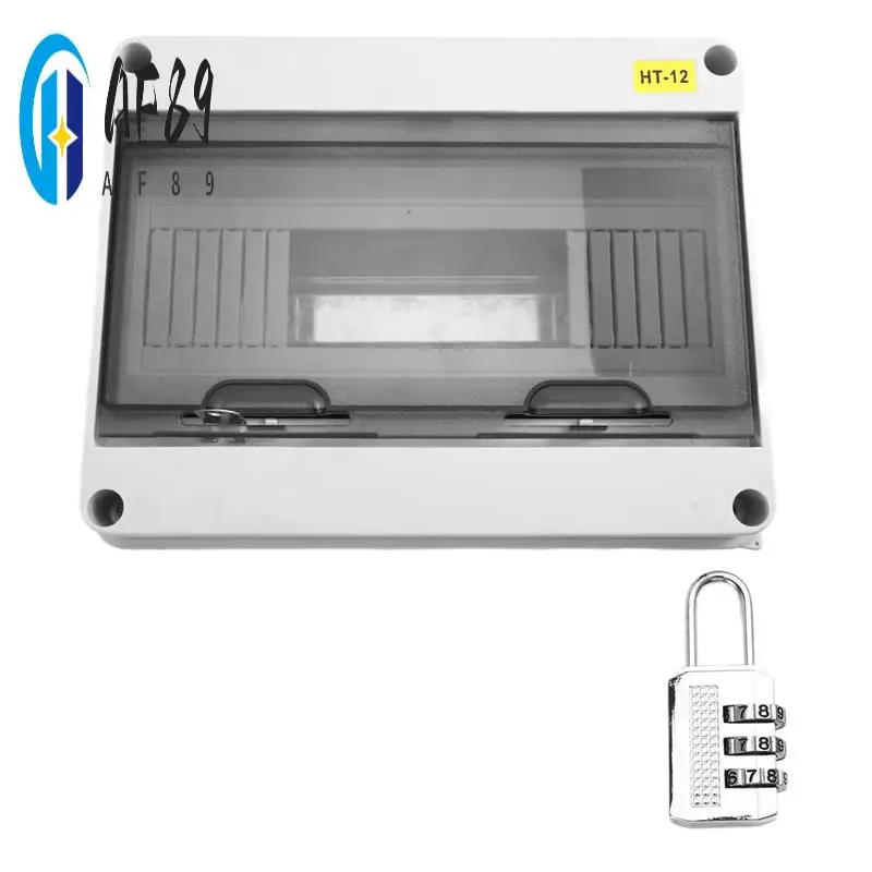 

AF89-HT Series Junction Box 12WAY IP65 Waterproof Distribution Box Outdoor Plastic Electrical With Lock For Circuit Breaker