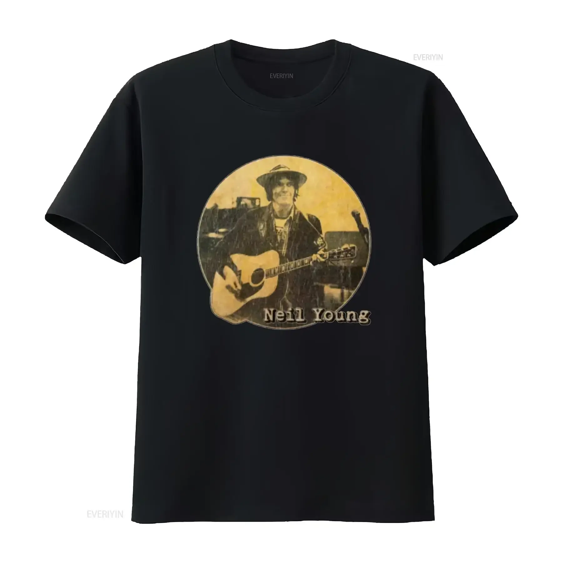 Neil Young T Shirt design BEST GRAPHIC new all size cotton vintage Washed Stretched Versatile streetwear Unisex Soft homme