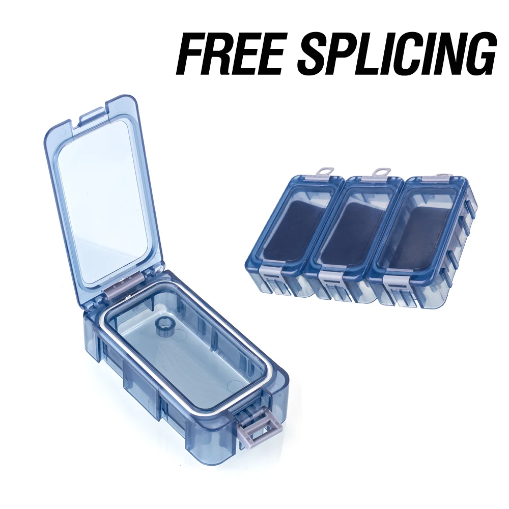 Angeln Tackle Box 3Pcs Versiegelt Köder Box Spleißbare Magnetische Angeln Werkzeug Organizer Leucht Angeln Köder Container – Detail 3