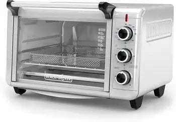 Image 6-Slice Crisp 'N Bake Air Fry Toaster Oven, TO3215SS, 5 Cooking Functions, 60 Minute Timer, Stainless Steel