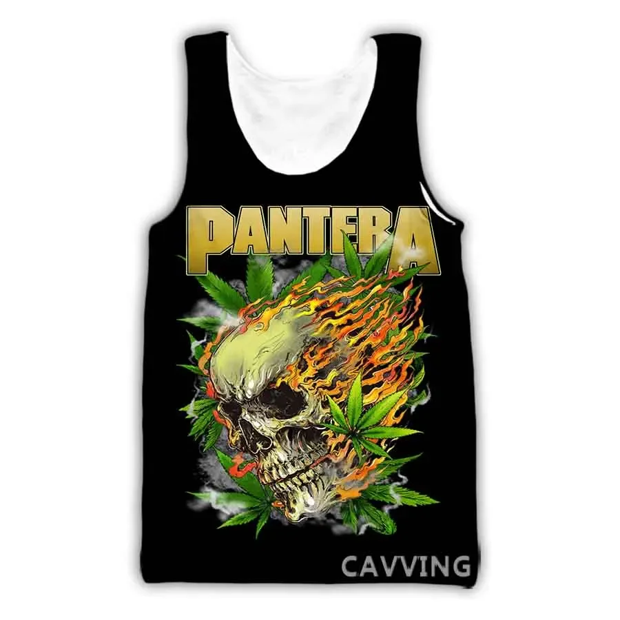 New Fashion Women/Men's 3D Print Pantera Band Tank Tops Harajuku  Vest  Summer Undershirt Shirts Streetwear