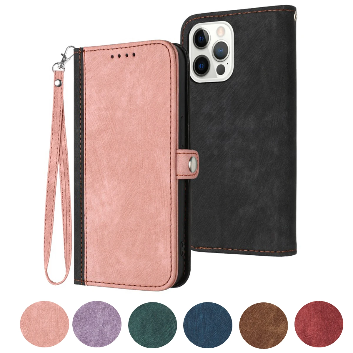 

Retro Leather Case For OPPO Find X8S X8 Ultra X6 Pro X3 Lite Multi 3 Cards Slot Wrist Lanyard Anti Drop Wallet Flip Cover Funda