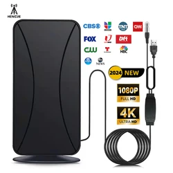 Indoor Satellite Antenna Tv Dvb T2 Antenna Support 4K 1080P 500 Miles Range High Gain Aerial For Smart Digital Tv