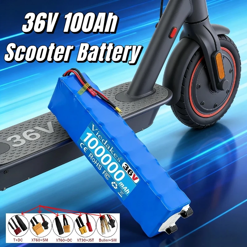 

10S3P 36V 100Ah 18650 Rechargeable Lithium Battery Pack For Xiaomi M365 M365pro Electric scooter battery with BMS◇♠