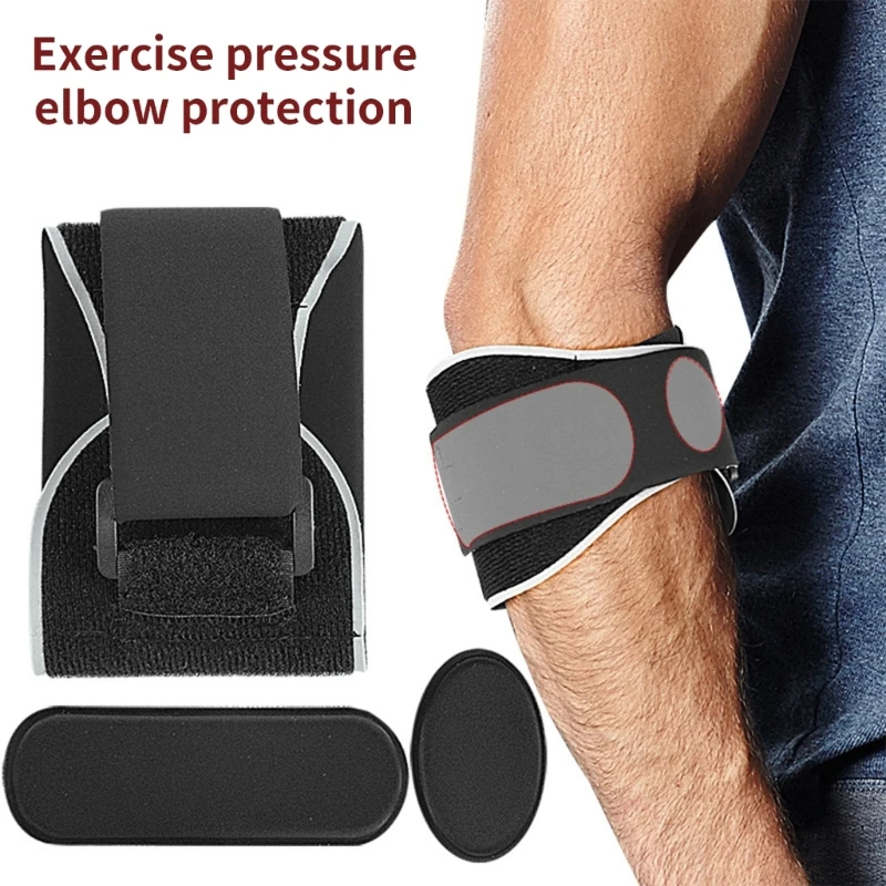 

Tennis Elbow Pad Elbow Support Fitness Elbow Guard Elbow Support Adjustable Baseball Elbow Brace for Men and Women 400C