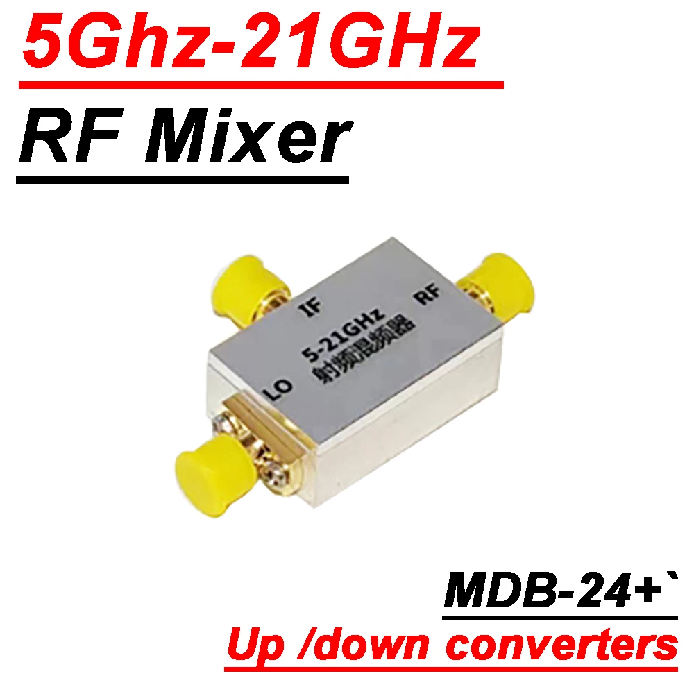 5-21GHz RF Frequency Mixer Up E Down Conversor de Freqüência C/X/KU Band Mixer RF Acessório Transmissor Receptor Amplificador de Rádio