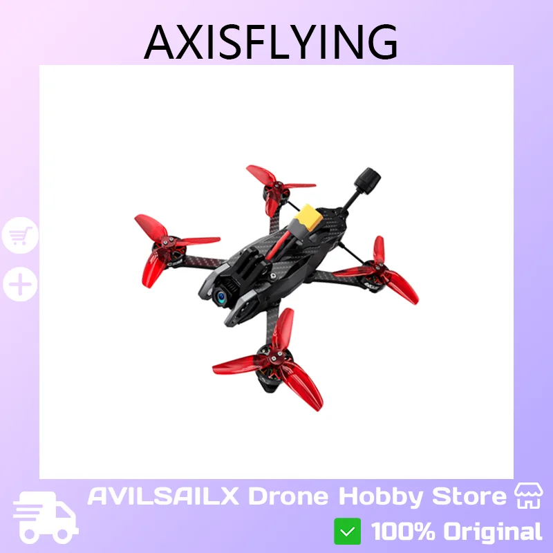 

Дрон Axisflying Manta 30 6S с воздушным блоком DJI O4, двигателями C204 F745 AIO FC, мощный антиинтерференционный контроль дальнего действия для фристайла