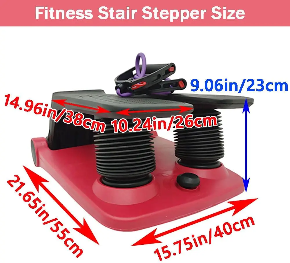 Steppers for Exercise Stair Stepper Stepper Climber Fitness Machine with Resistance Bands Stair Stepper Exercise Equipment Mini