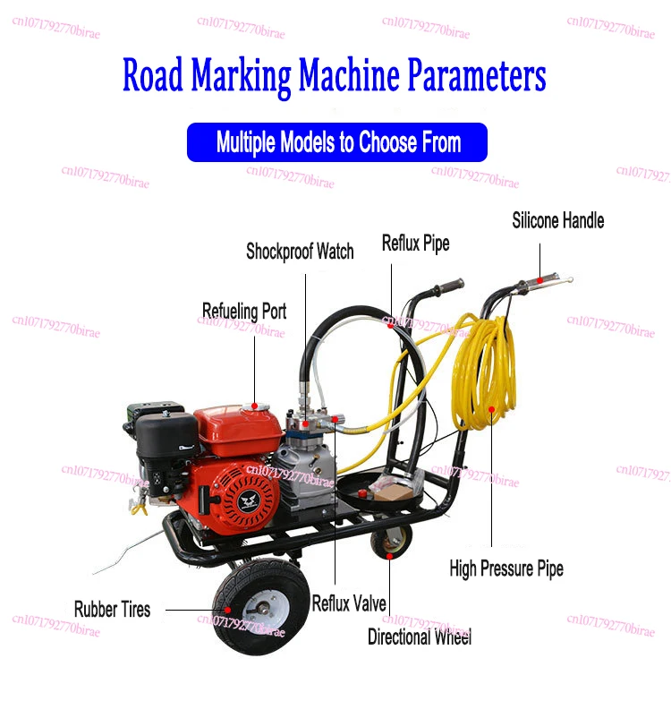 

Professional Dual-Gun Dual-Nozzle Cold Paint Road Line Marking Machine with Single Water Tank(Character Count: 84)