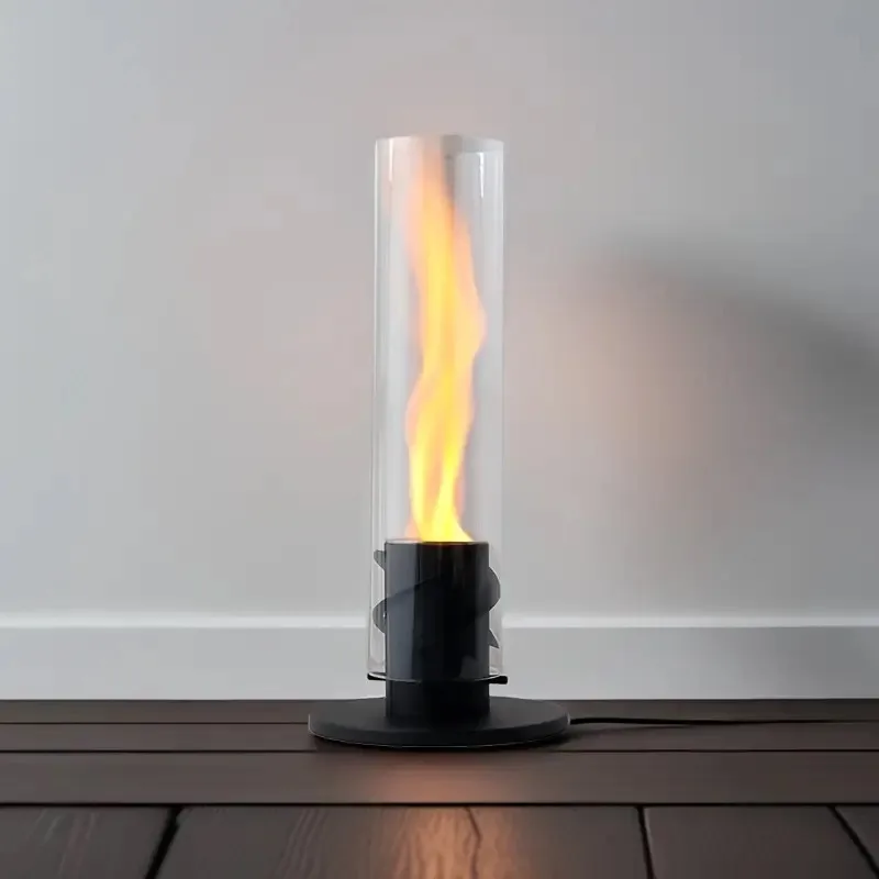 Indoor Spinning Tornado Flame Fireplace Heater Portable Atmosphere Heating Stove for Living Room Bedroom