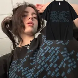 Hit Me Hard and Soft 2024 Tour T Shirt Men Women New Pop Fashion Singer Same Style Print T-shirts Male Casual Oversized T Shirts