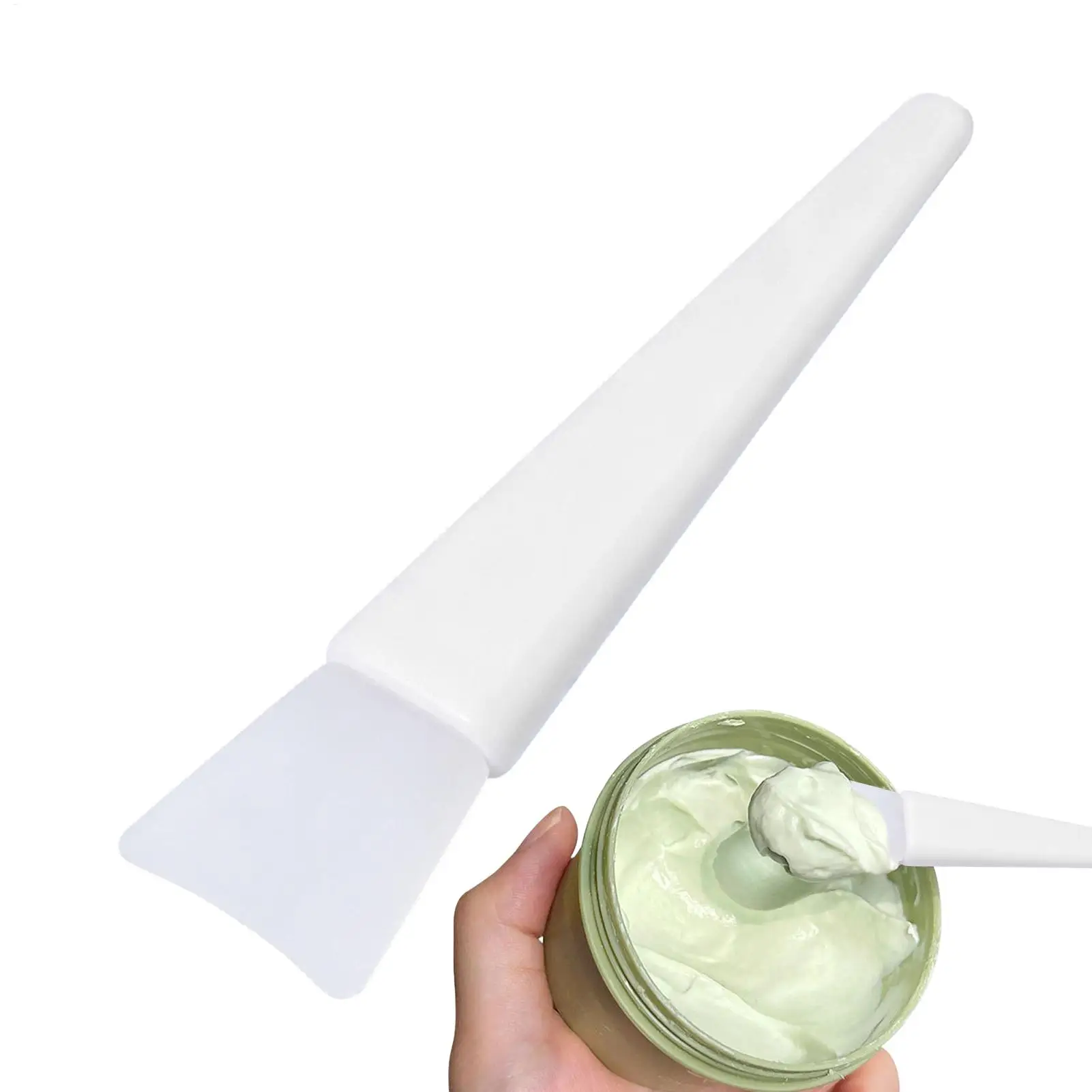 1PC Silicone Diy Mask Brush Beauty Salon Silicone Mold Refresh Mask Brush Makeup Brush Soft Head Brush Beauty Makeup Brush