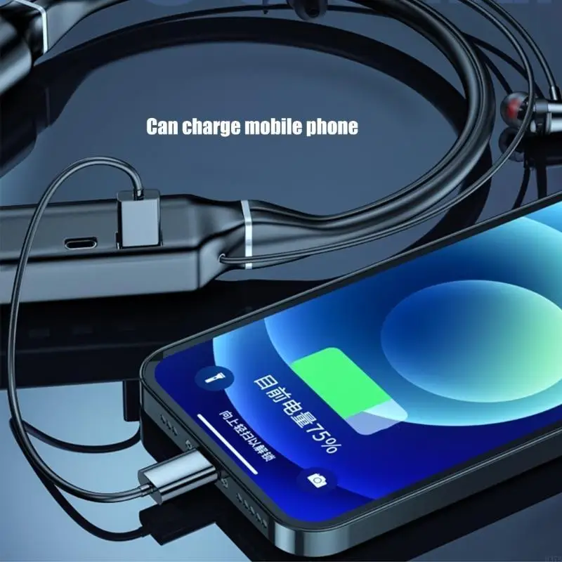 H37B سماعات رياضية متوافقة مع لأنماط الحياة الديناميكية 6000mAh بطارية IPX6