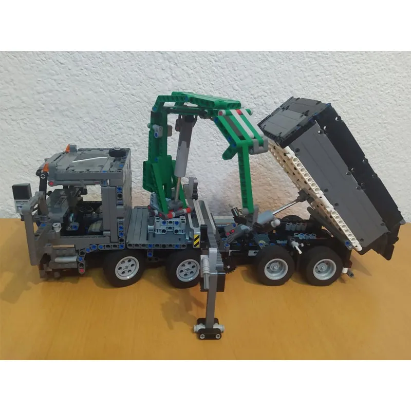 

MOC-154931 City New Model Flat-Head Cargo Crane Truck Building Blocks 1538 Parts MOC Boys Children's Birthday New Year Toy Gift