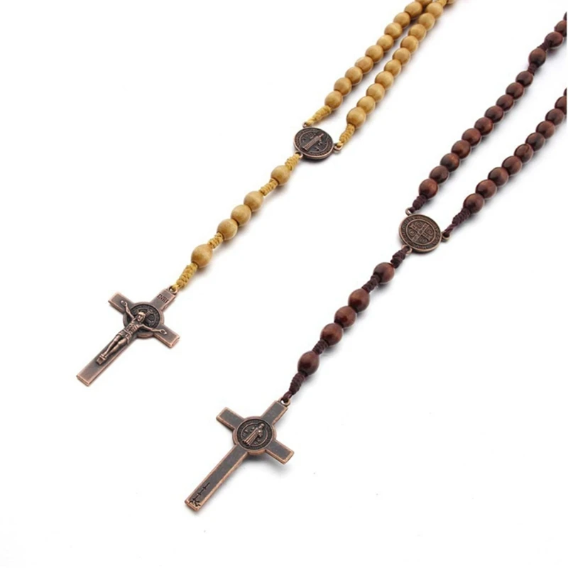 Catholic Pendant Necklaces For Men Women Jewelry Christian Prayer Religious Gift