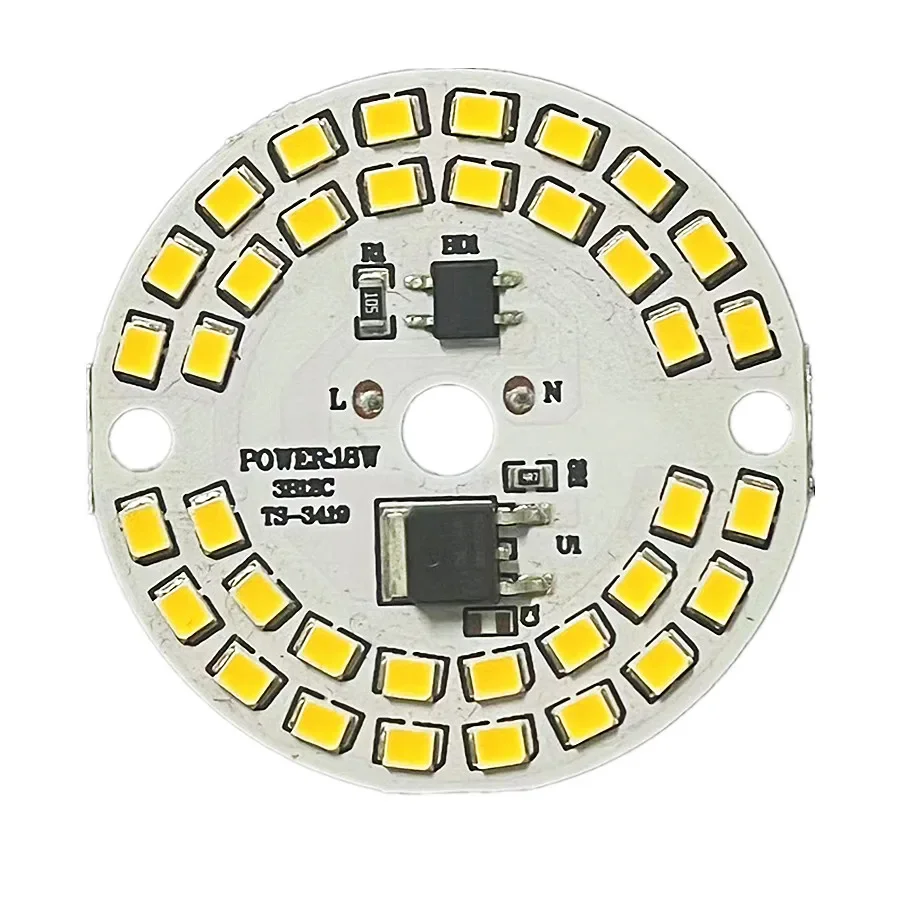 3 pièces AC220V puce LED pour lampe ampoule 5W 7W 9W 12W 15W 18W SMD 2835 Led ampoule ronde puces perles lumineuses éclairage projecteur ampoule puce