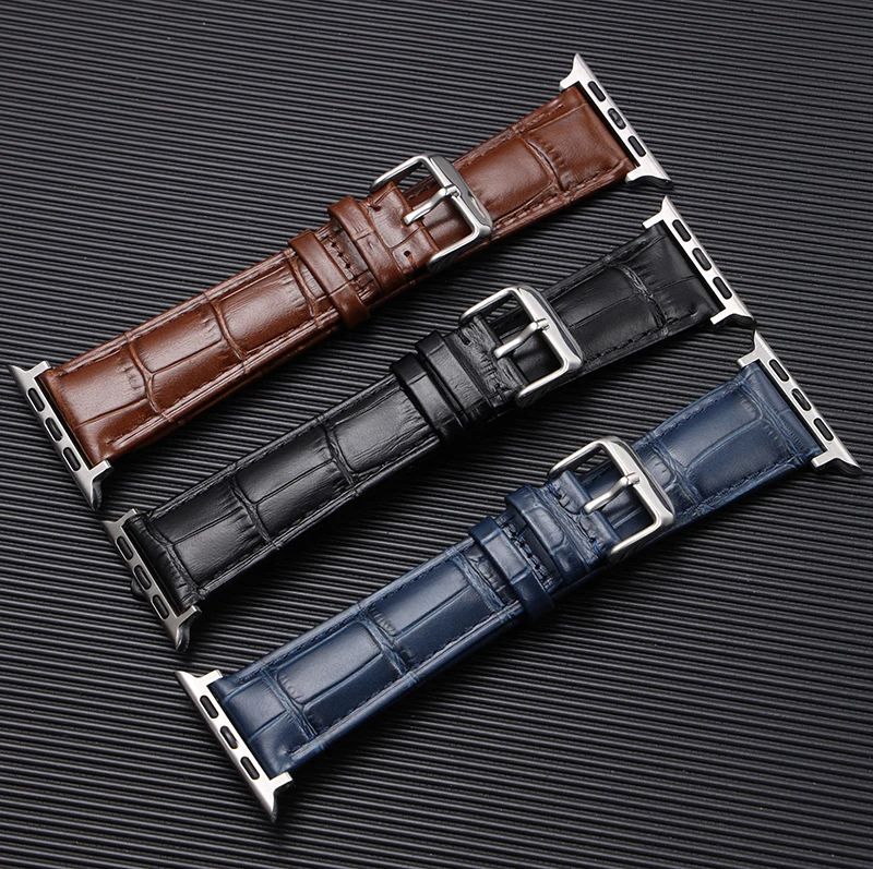 Leather strap For Apple watch band Ultra 2 49mm 44mm 40mm 38mm/42mm sport loop bracelet iWatch series 9 8 7 3 4 5 6 se 41mm/45mm