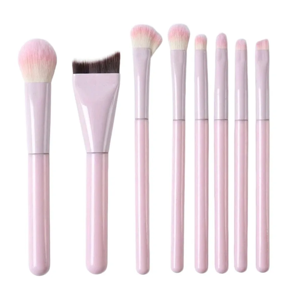 Soft Synthetic Bristles Makeup Brush Set Draw Eyebrows Fluffy Cosmetic Brush Contouring With Bag Blending Brush For Beginners