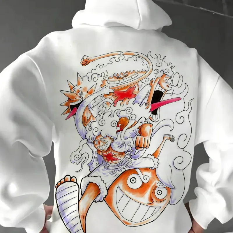 

2025 Latest ONE PIECE Animation Hoodie Pure Cotton Casual Trend Sports Autumn and Winter Men's and Women's Hoodies Harajuku Y2k