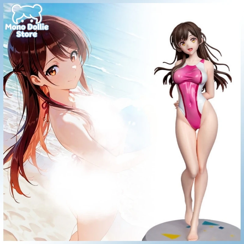 Rent-A-Girlfriend Anime Mizuhara Chizuru/Ichinose Chizuru Swimsuit Ver. 26cm Action Figure Model Desktop Ornament Birthday Gift