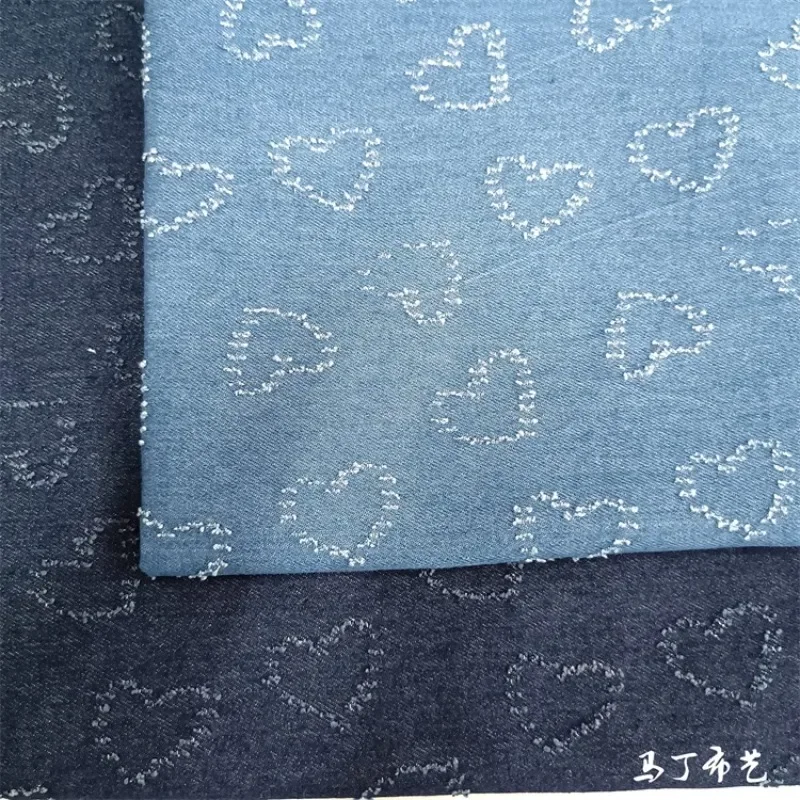 Denim Fabric Washed Pure Cotton Material Dress Fabric Hat Shoe Wholesale Cloth Apparel By Meters Upholstery Fabric