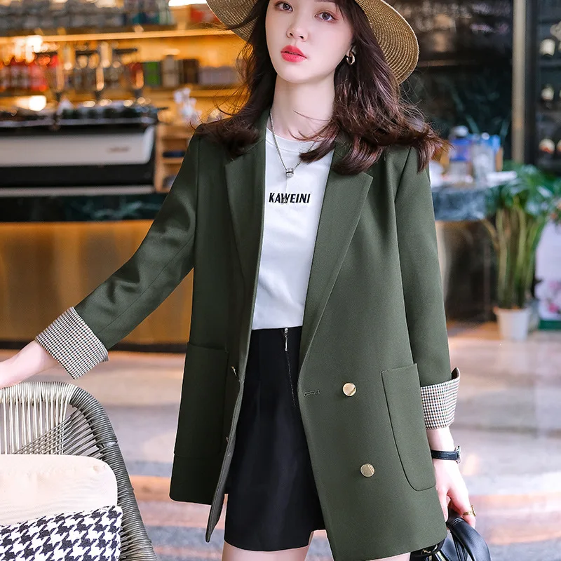 Autumn and winter double-sided woolen women's new woolen coat long loose woolen coat Jacket