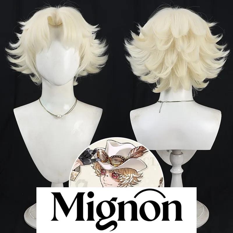 

Identity V The Truth Beyond The Glittering Lone Wolf парик для косплея желтый пик вдова подарок на Хэллоуин