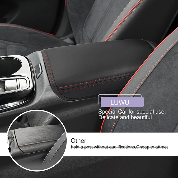 For Hyundai Tucson NX4 2022 2023 2024 2025 2026 Black Leather Center Console Armrest Cover Anti-Scratch Car Interior Accessories view 5