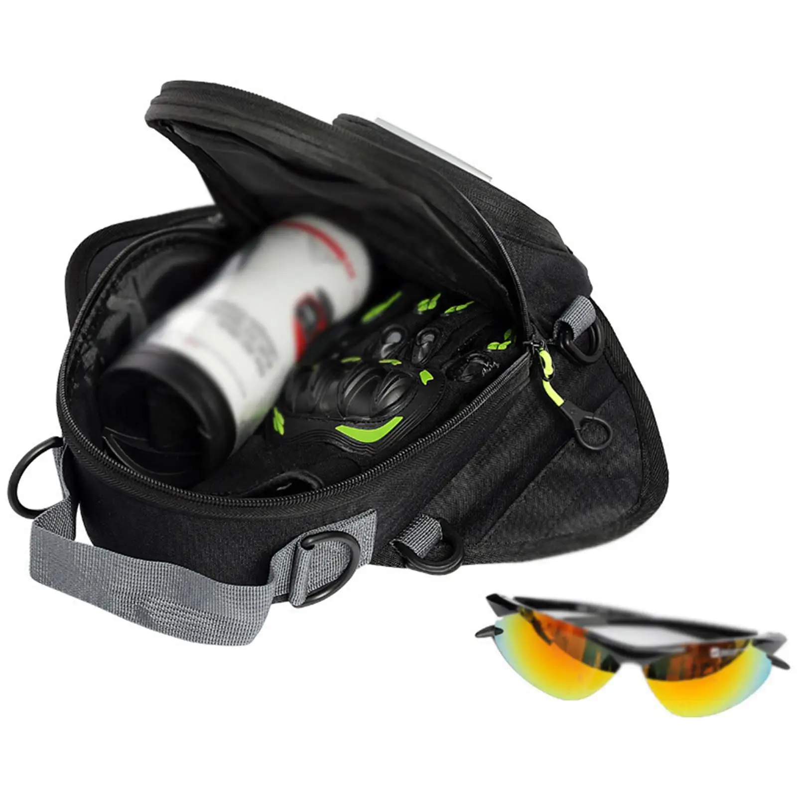 

Motorcycle Tank Bag Gas Oil Tank Bag Water Resistant Phone Holder Luggage Storage for Commuting Cycling Outdoor Camping