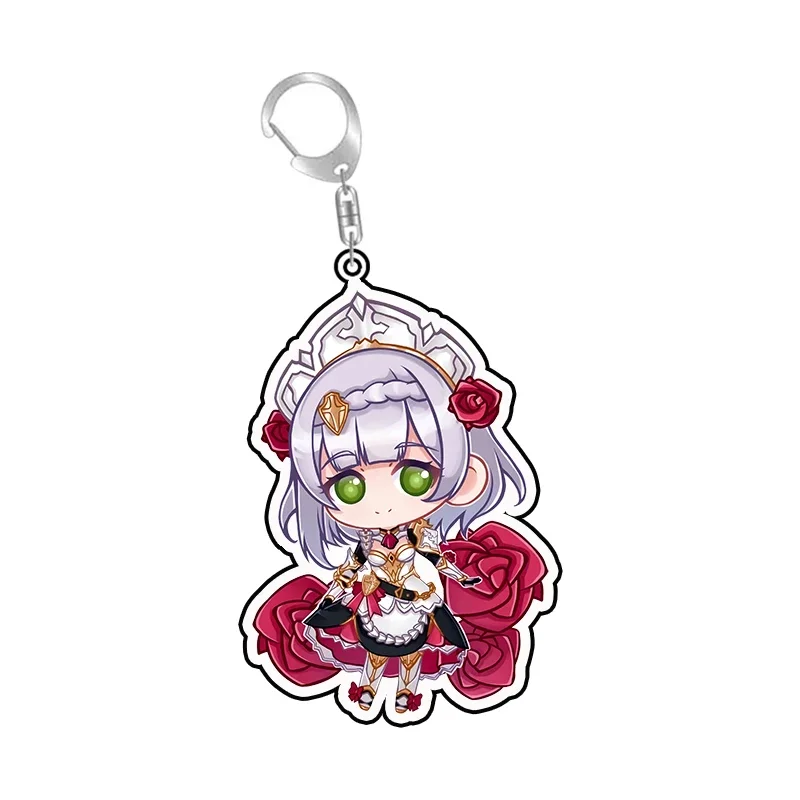 Cute Kawii Key Chains Ring Genshin Impact Noelle Figure Figurine Double Side Printing Custom Acrylic Cute Keychain Accessories