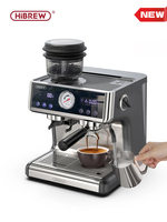 HiBREW Dual Boiler System Barista Pro 20Bar Bean to Espresso Cafetera Coffee Machine with Full Kit for Cafe Hotel Restaurant H7A