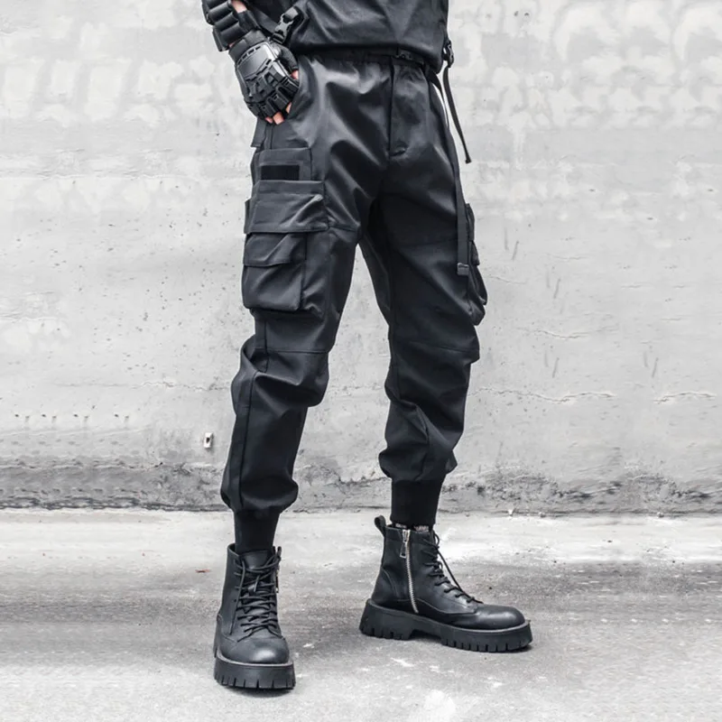 HKSH Heavy Industry Tactical Dark Workwear Cargo Pants Men's Trendy Multi Pockets Loose Niche Design Casual Dark Overalls HK2167