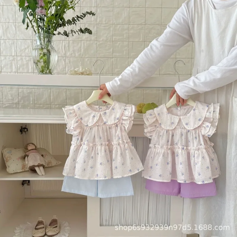 New Summer Kids Outfit Girls 2 Piece Set 2026 Popular Korean Sweet Style Stylish and Lovely Look Complete Easy Daily Matching
