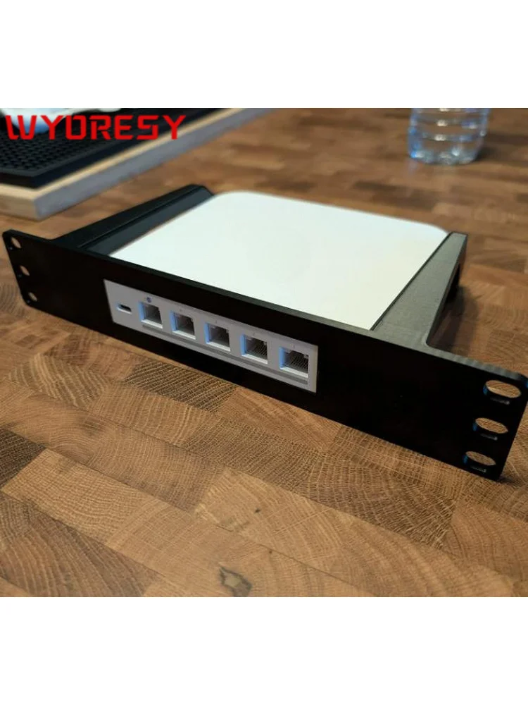 WYORESY for Ubiquiti (USW-Lite-8-PoE) Shock Absorption 1U Tray Mount Rack Fast Heat Release Switch Accessories