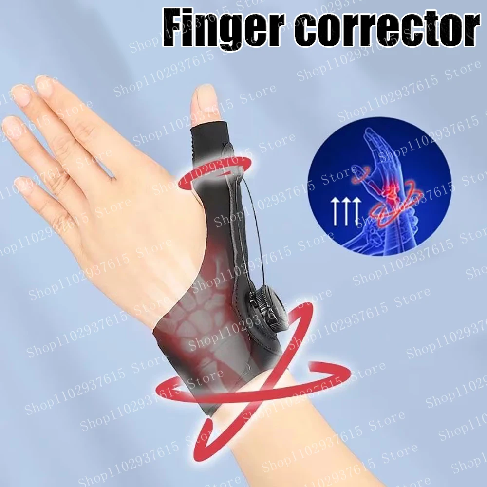 Finger Splint Brace Thumb Splint Straightener for Hammer Corrector Crooked Thumb Claw Thumb Stabilizer Support Brace Wrap Tool