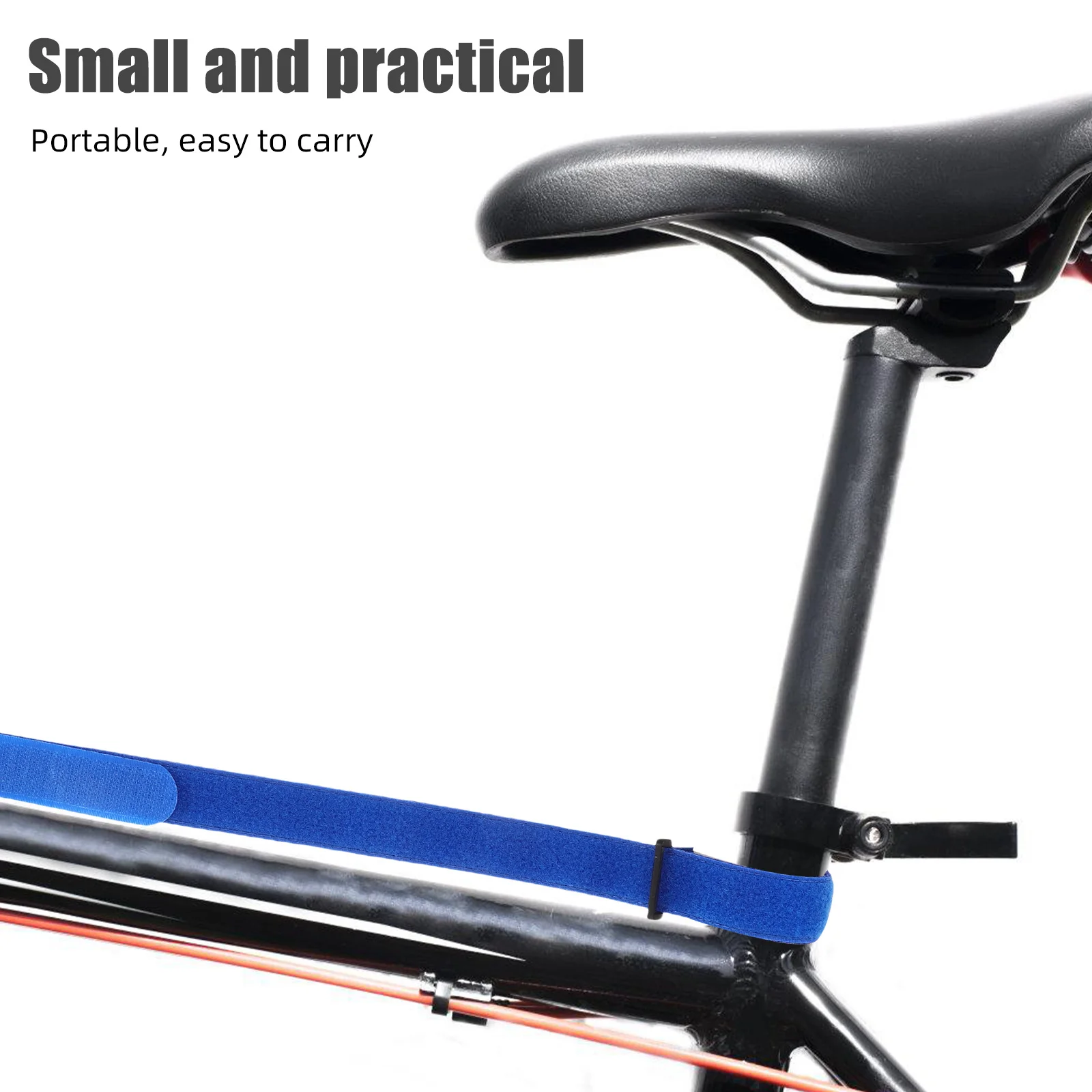 

2Pcs Bike Carrier Straps Antislip Wheel Bands Quick Fastening System Adjustable Length Cycling Accessory Blue Bikes Carry Strap