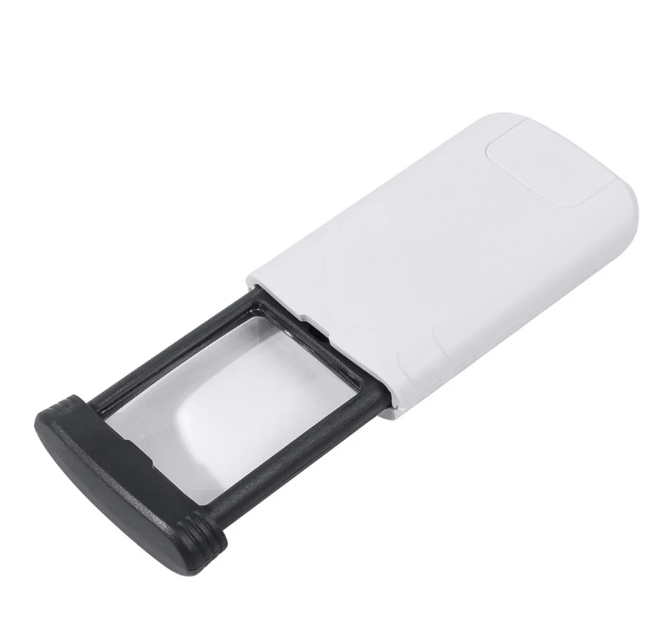 Taschenfaltbare Lupe, 4-fach ausziehbare Lupe, beleuchtete Lupen mit LED-Licht zum Lesen, Juwelier-Identifizierung – Detail 4