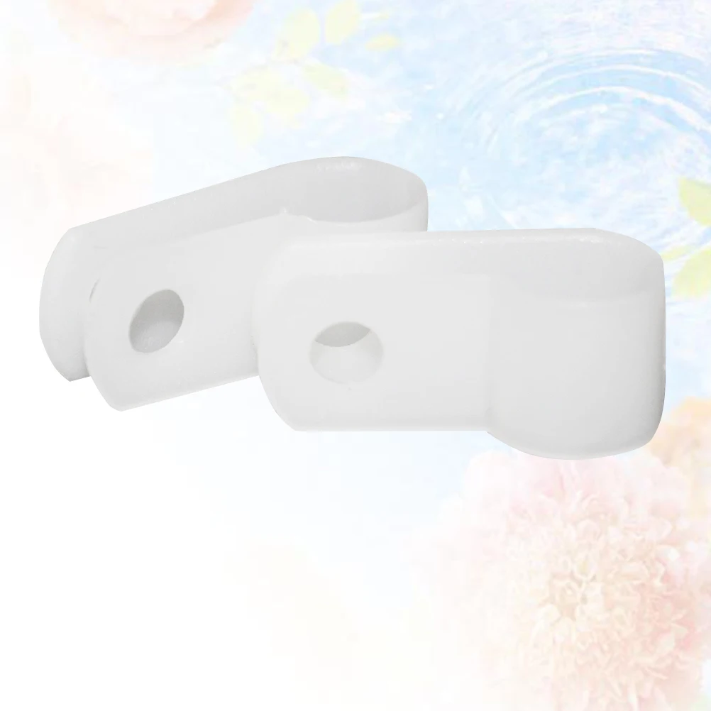 100 قطعة R-نوع حامل السلك مشبك كابلات خط كليب للكمبيوتر الكابلات الكهربائية دائم النايلون الحبل المنظم مقاومة للحريق