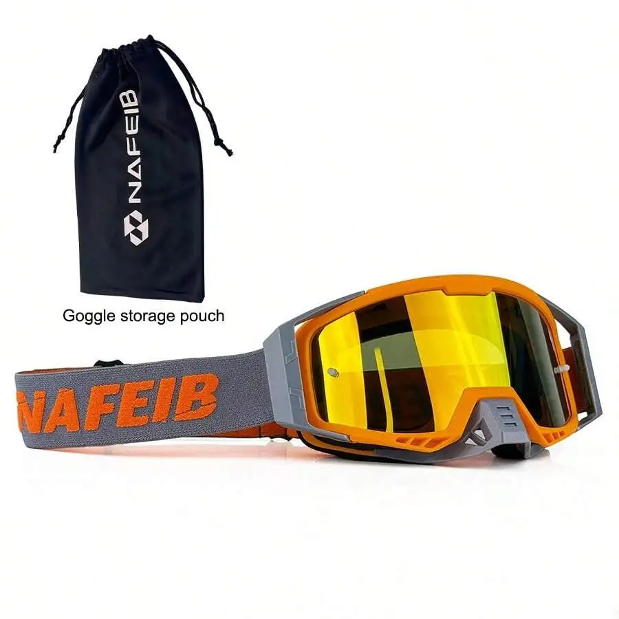 Ultra Light 113g Sports Outdoor Goggles, Fog Free High-Definition Lenses, With Storage Bag, Suitable For Outdoor Sports Such As